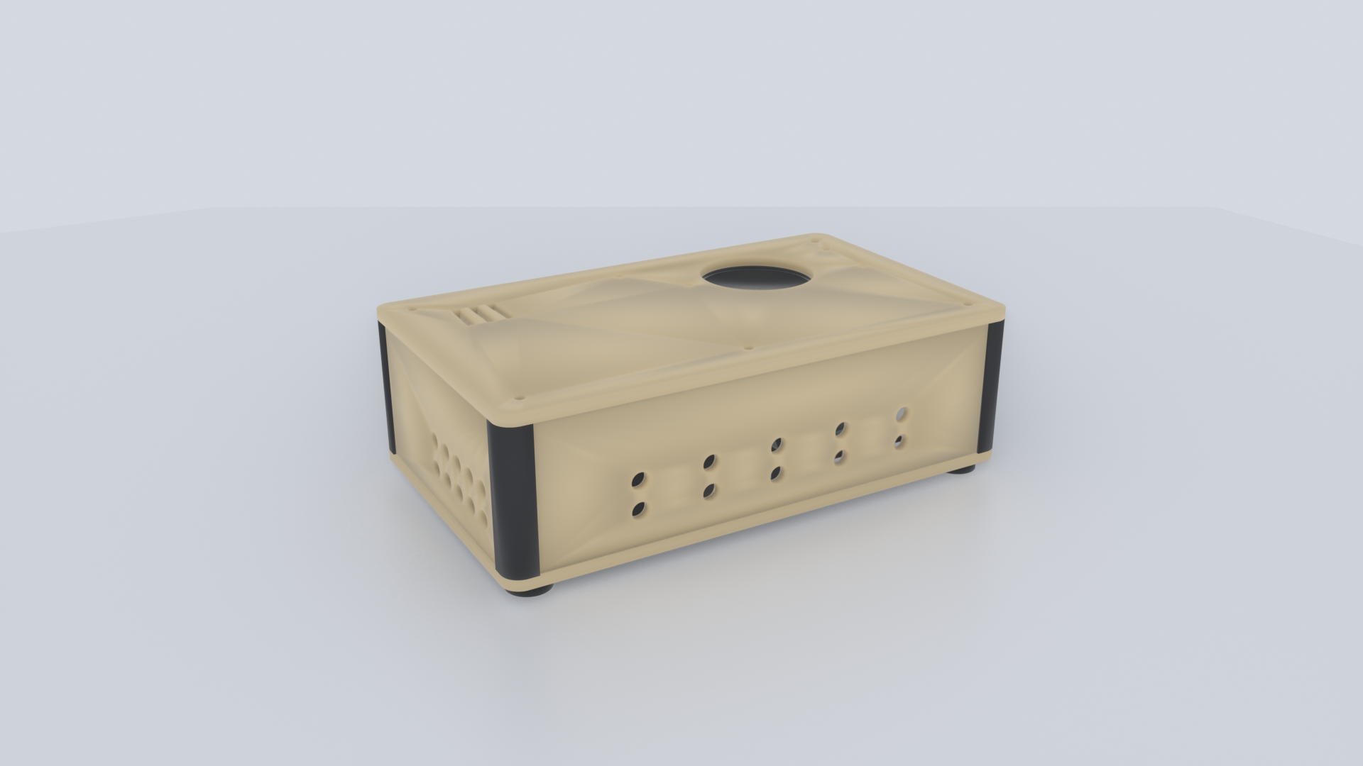 HC-01 Humidor Controller — Custom PCB 3D-printed design, hero render
